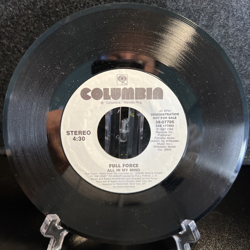 FULL‎ FORCE: all in my mind / the mind COLUMBIA 7" Single 45 RPM